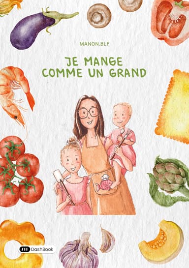 book card cover - Je mange comme un grand
